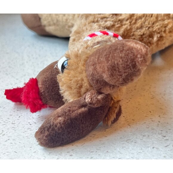 Rudolph Bestever Plush Reindeer Stuffed Animal Toy With Red Scarf & Antlers 14" - Picture 8 of 13